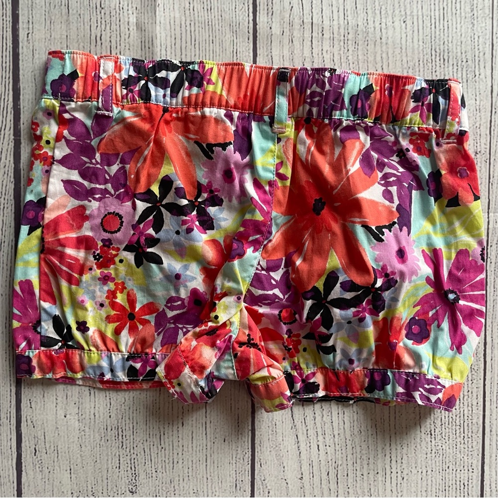 Gymboree Island Girl Floral Bubble Shorts Size 5T - Picture 2 of 7
